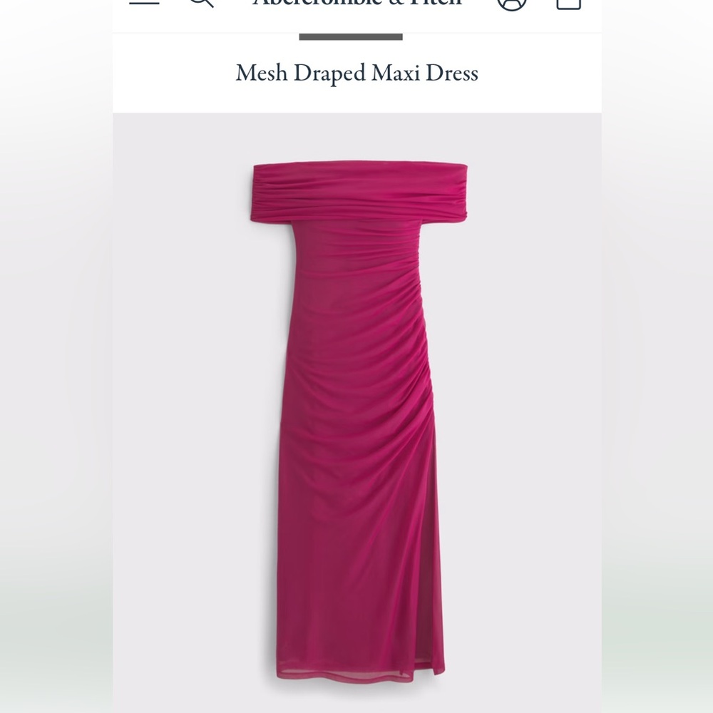 Abercrombie & Fitch Strapless Magenta Dress - Picture 5 of 7